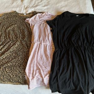 Set of three old navy tshirt dresses